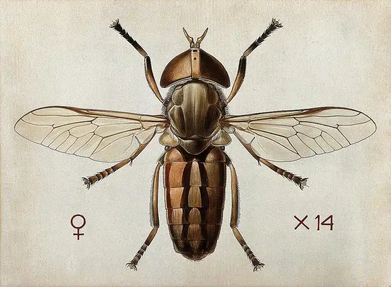 Illustration of a bed bug